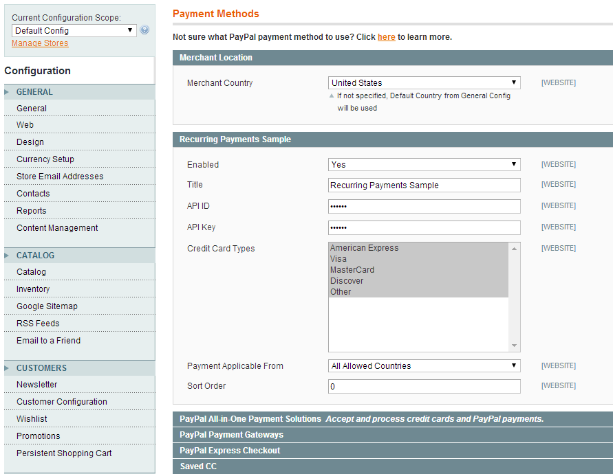 ModulesGarden Magento - Configuration