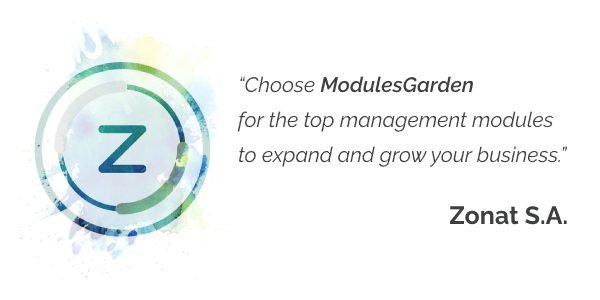 Zonat S.A. Recommends ModulesGarden Zonat S.A. Recommends ModulesGarden