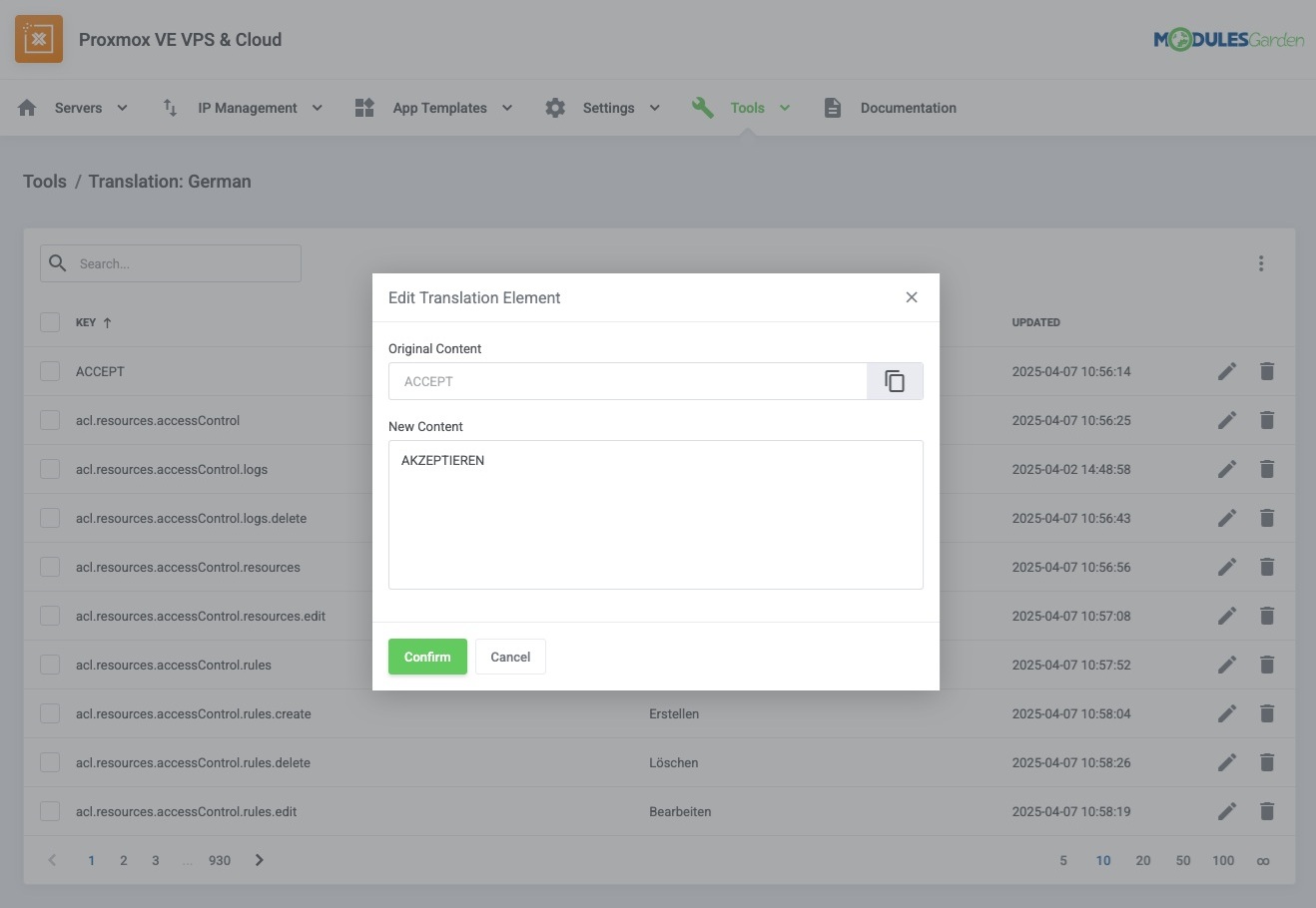 Translations - Proxmox VE VPS & Cloud For WHMCS