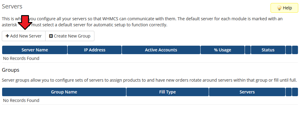 Proxmox VE VPS And Cloud For WHMCS: WHMCS Servers page with the Add New Server button