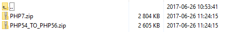 Domain Orders Extended 2.X For WHMCS: zip file list with PHP7 and PHP54_TO_PHP56 packages