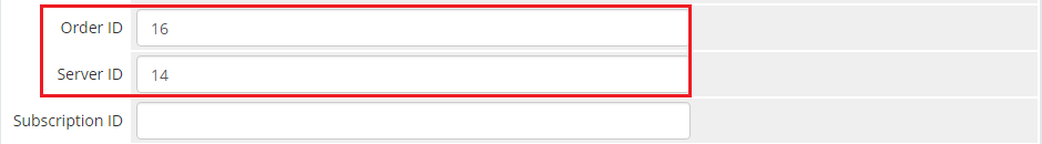 EasyDCIM Colocation V1.X For WHMCS: admin service page with filled Order ID and Server ID fields