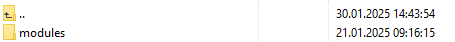 Hosting Quota Notifications For WHMCS: package contents to upload to the main WHMCS directory, showing the modules