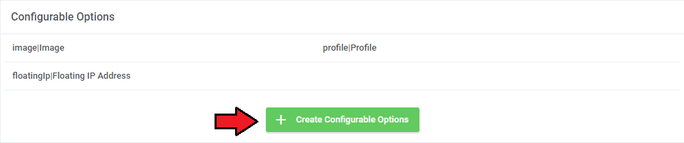 IBM Cloud Virtual Servers For WHMCS: Configurable Options section with the Create Configurable Options button