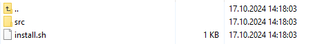 WordPress Manager For WHMCS: contents of the uploadToWHM folder with the src directory and install.sh script