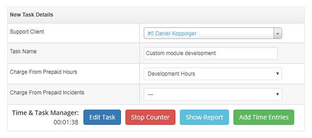 Time & Task Manager For WHMCS 2: Accounting - WHMCS Module Bundle