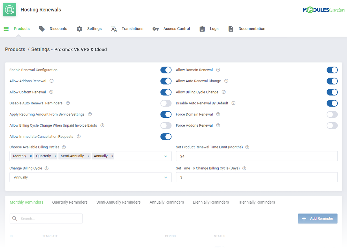 Hosting Renewals For WHMCS 1: On-Premises VPS & Cloud Provisioning - WHMCS Module Bundle