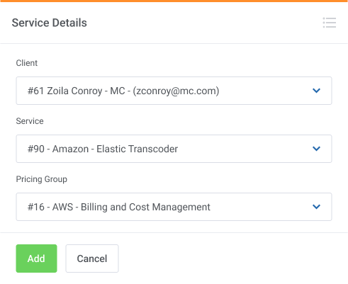 Services Details - AWS Billing For WHMCS by ModulesGarden