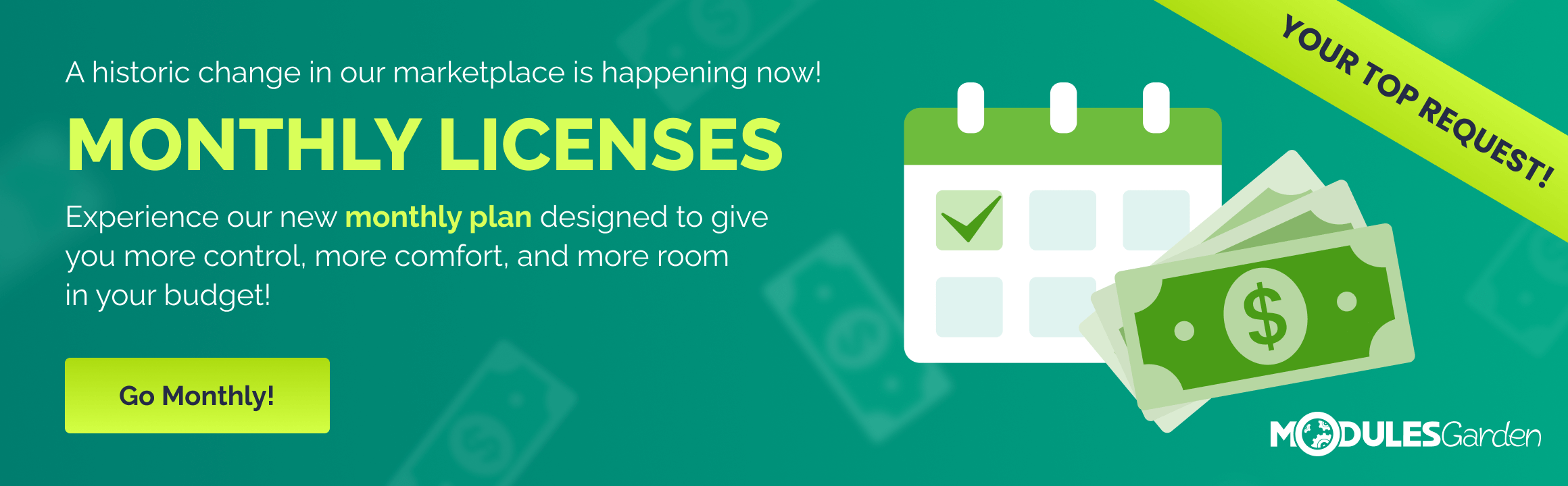 Monthly Licenses at ModulesGarden