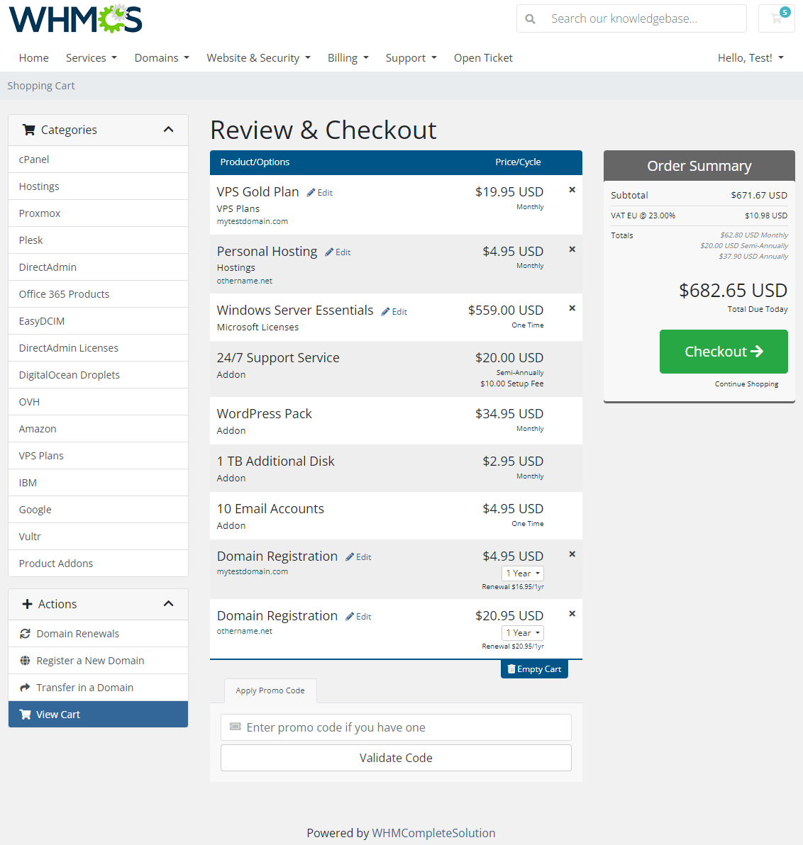 Abandoned Cart For WHMCS: Module Screenshot 12