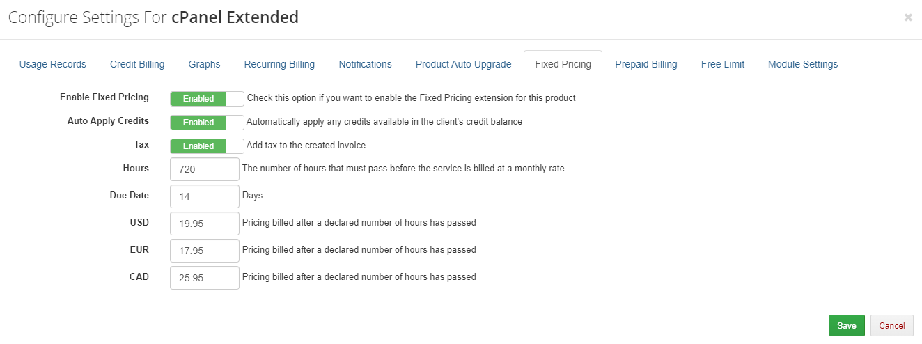 Advanced Billing For WHMCS: Module Screenshot 18