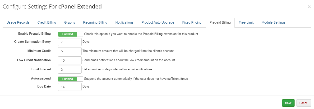 Advanced Billing For WHMCS: Module Screenshot 19