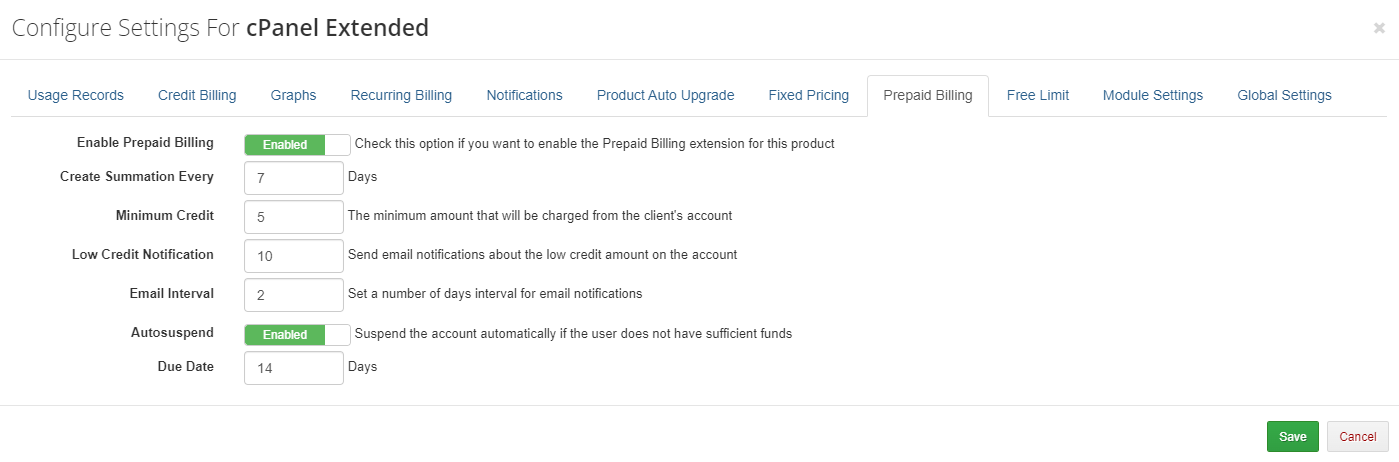 Advanced Billing For WHMCS: Module Screenshot 19