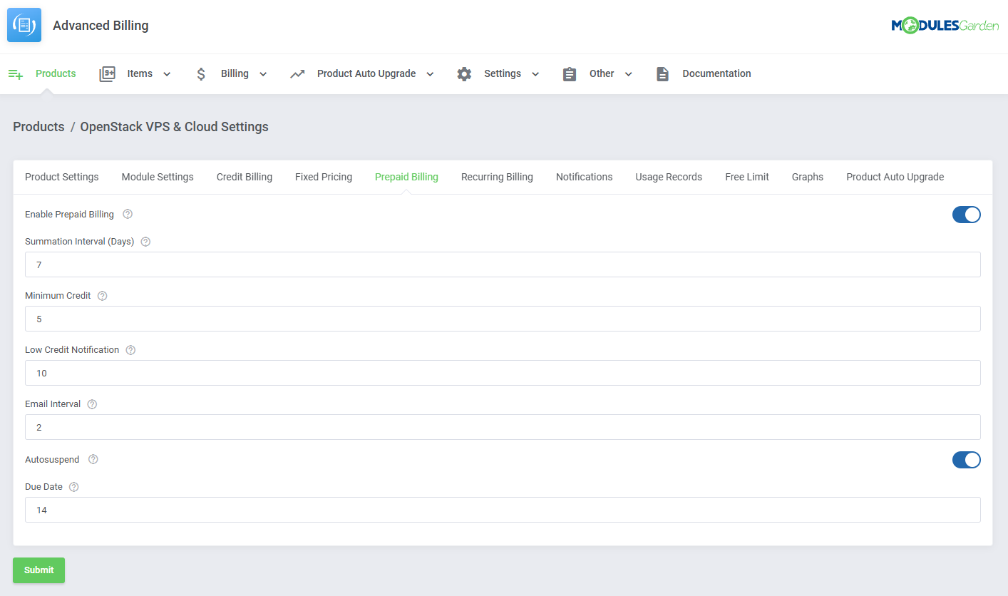 Advanced Billing For WHMCS: Module Screenshot 17