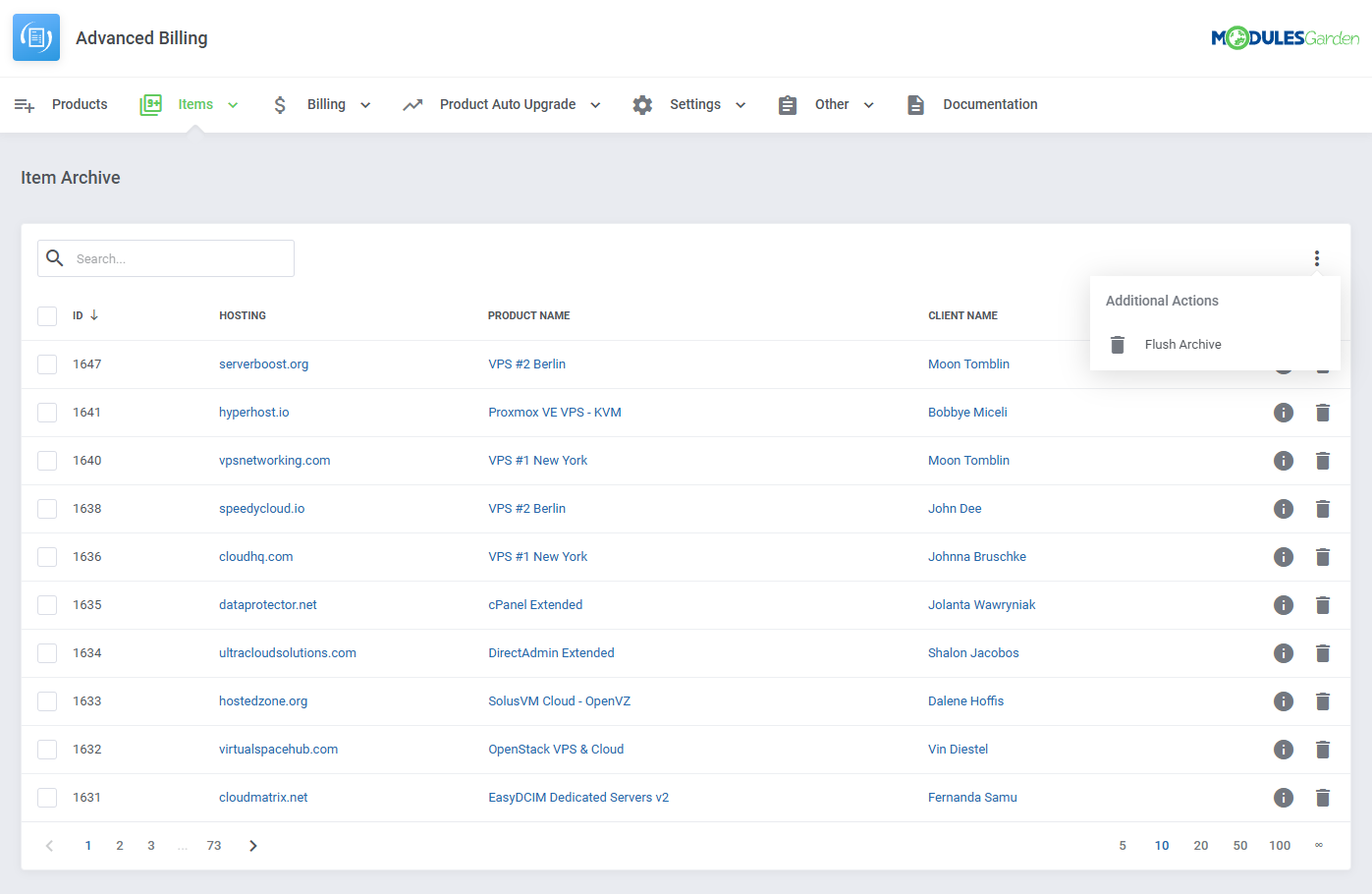 Advanced Billing For WHMCS: Module Screenshot 28