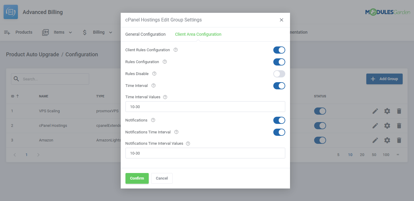 Advanced Billing For WHMCS: Module Screenshot 34