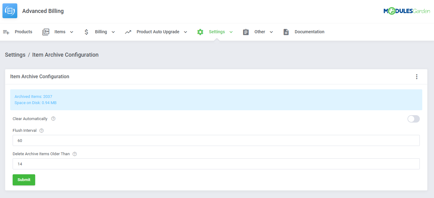 Advanced Billing For WHMCS: Module Screenshot 42