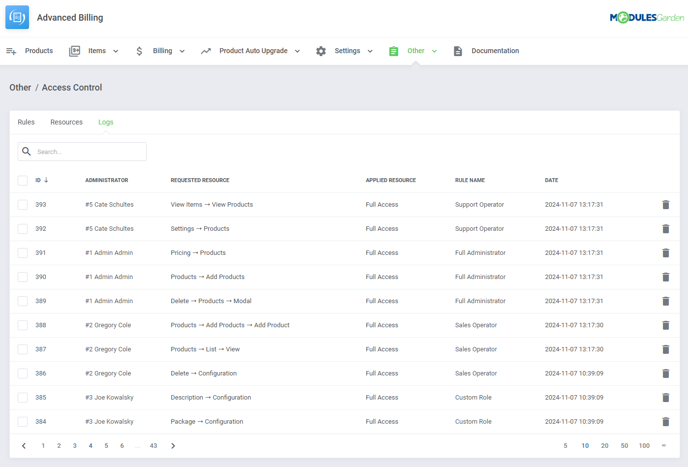 Advanced Billing For WHMCS: Module Screenshot 47