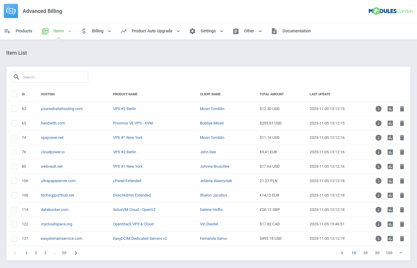 Advanced Billing For WHMCS: Module Screenshot 26