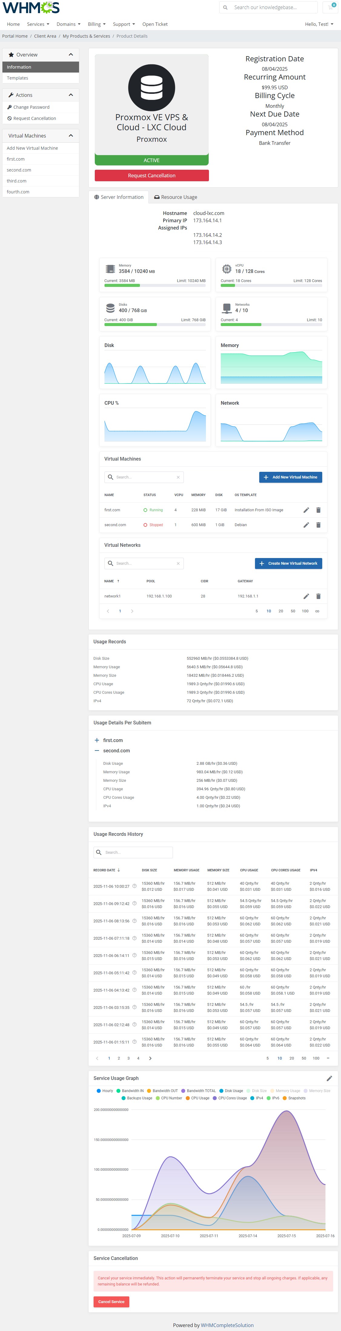 Advanced Billing For WHMCS: Module Screenshot 1