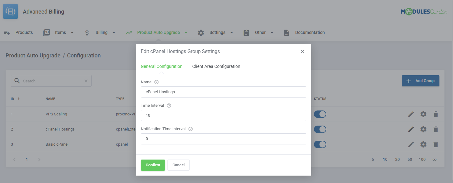Advanced Billing For WHMCS: Module Screenshot 35