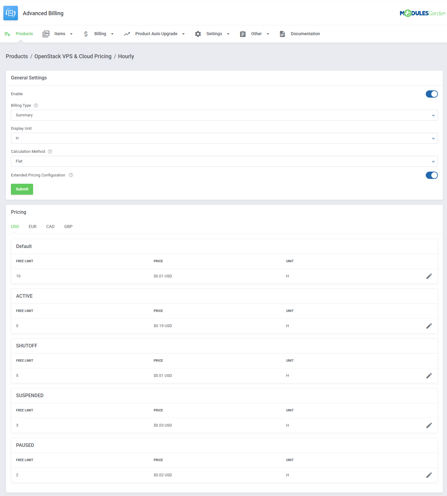 Advanced Billing For WHMCS: Module Screenshot 12