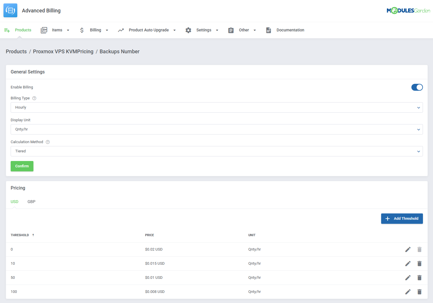 Advanced Billing For WHMCS: Module Screenshot 14