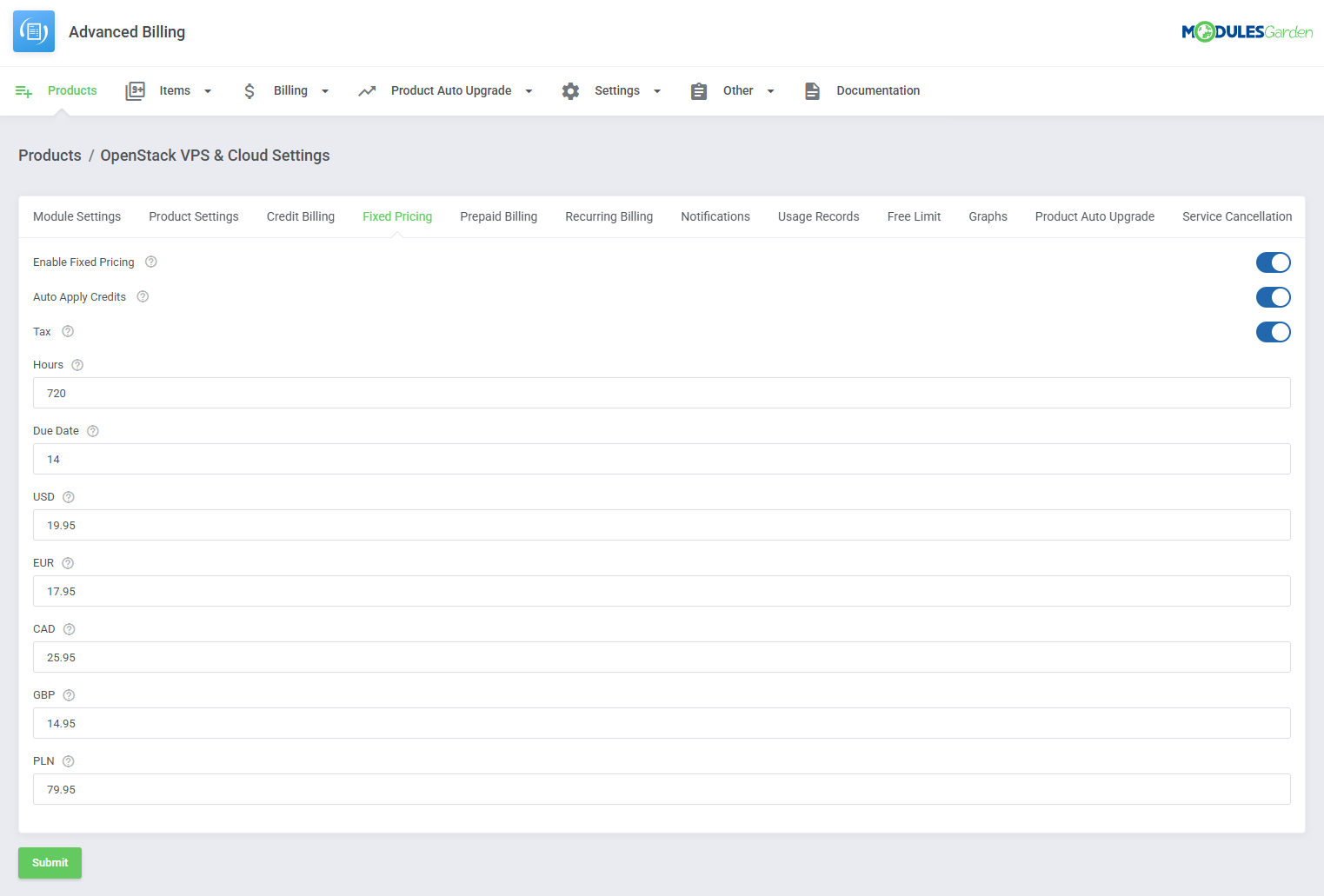 Advanced Billing For WHMCS: Module Screenshot 18