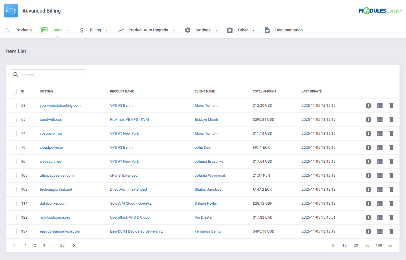 Advanced Billing For WHMCS: Module Screenshot 27