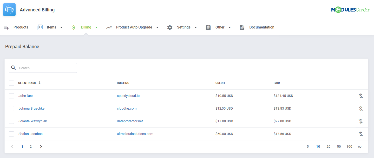 Advanced Billing For WHMCS: Module Screenshot 34