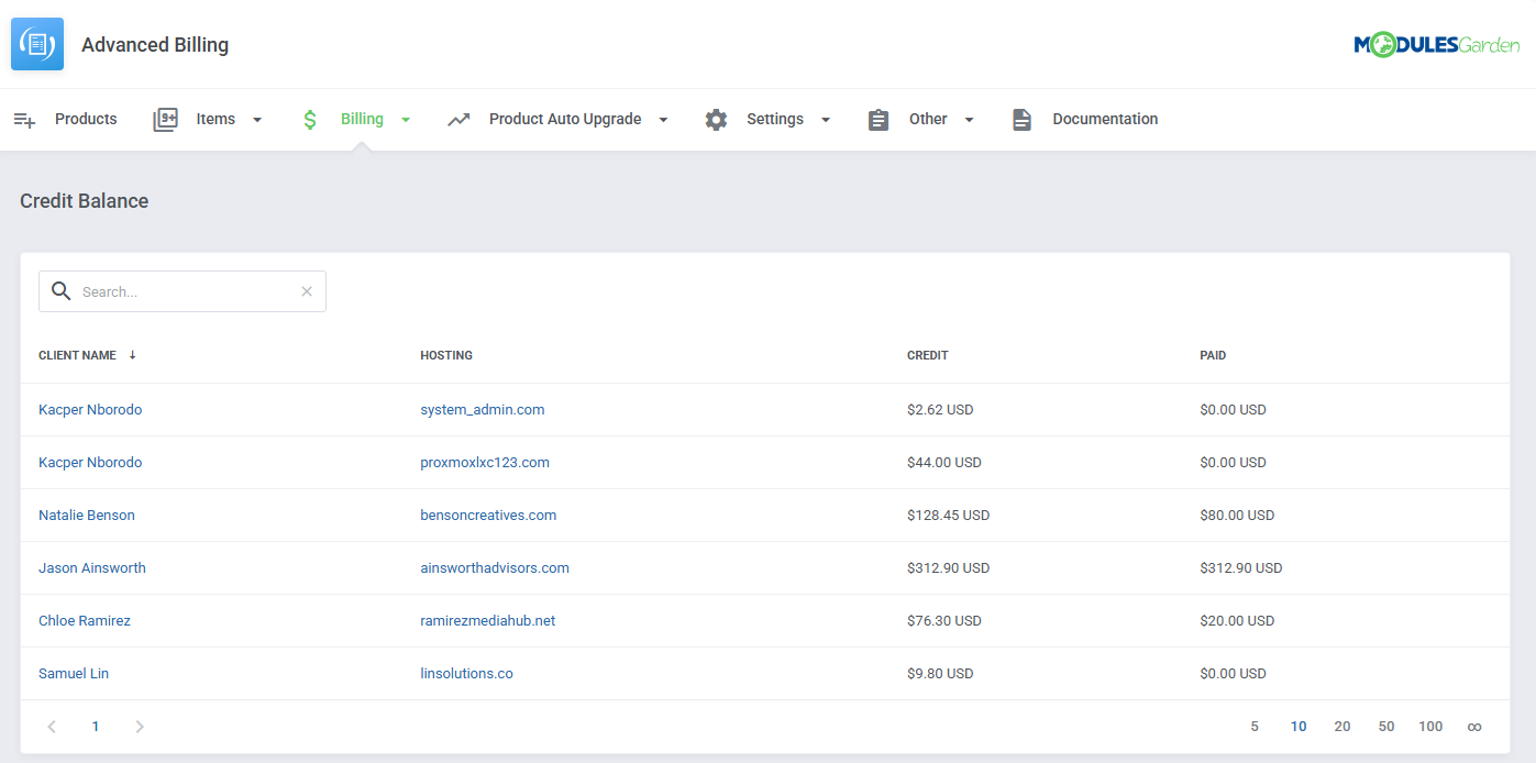 Advanced Billing For WHMCS: Module Screenshot 35