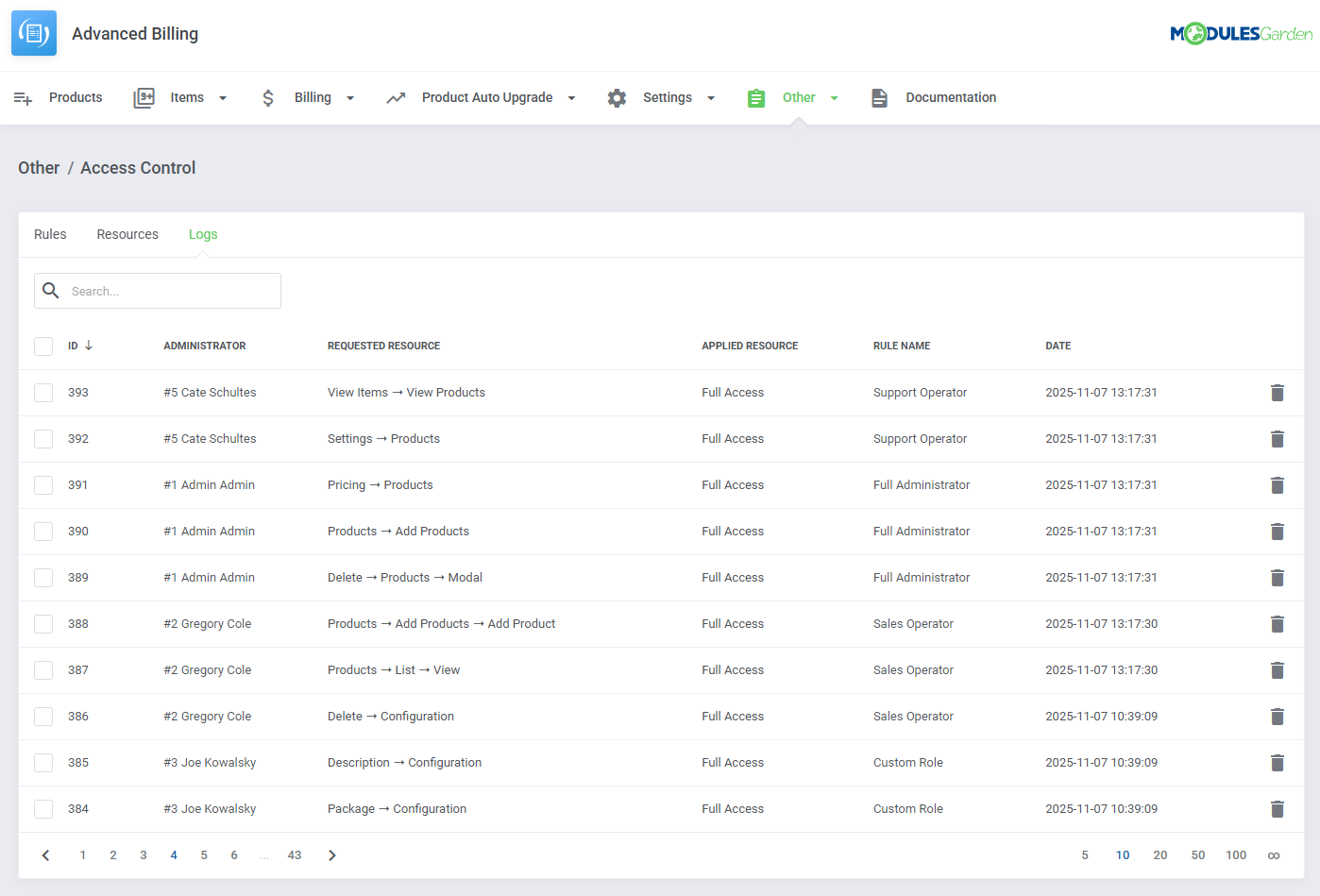 Advanced Billing For WHMCS: Module Screenshot 51