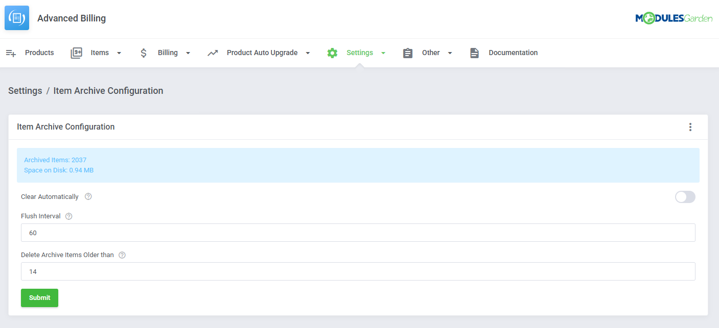 Advanced Billing For WHMCS: Module Screenshot 46