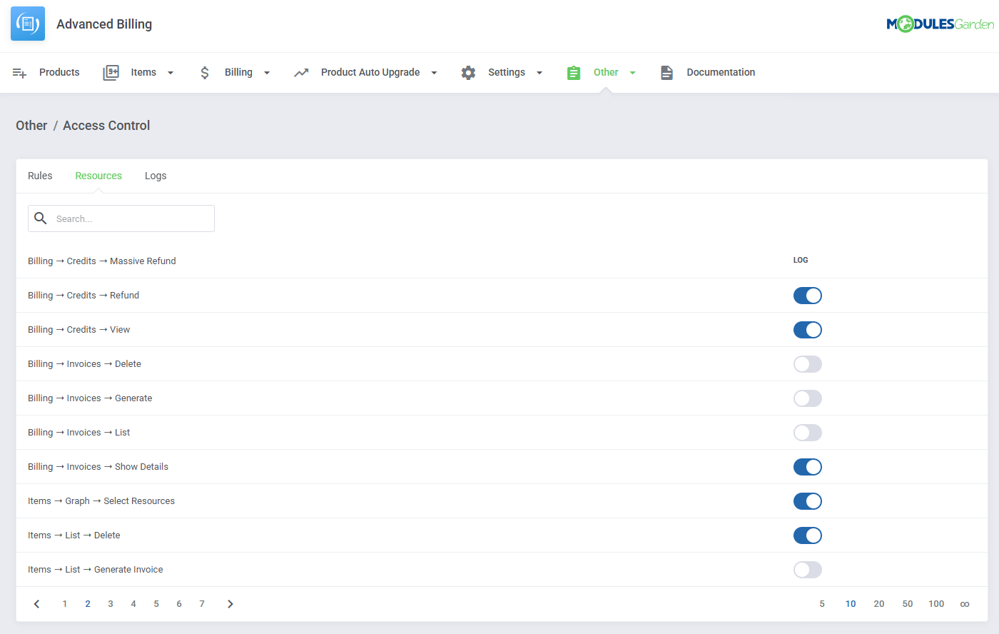 Advanced Billing For WHMCS: Module Screenshot 50