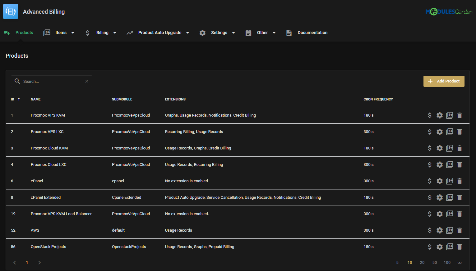 Advanced Billing For WHMCS: Module Screenshot 57