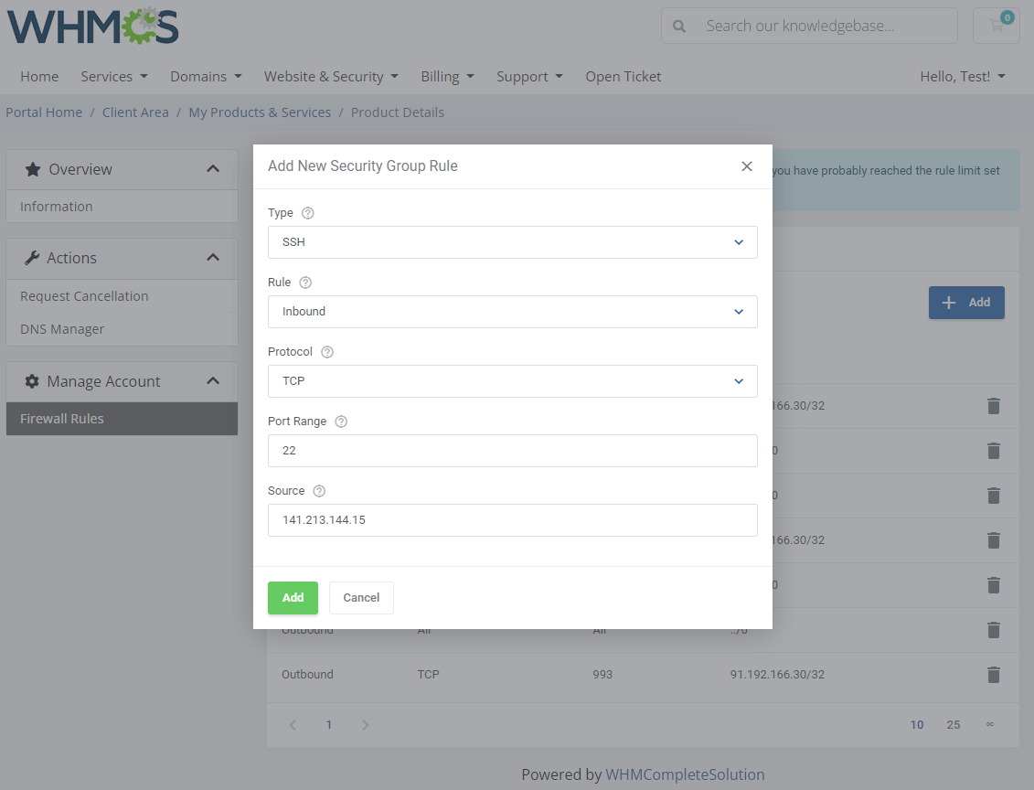 Amazon EC2 For WHMCS: Module Screenshot 3