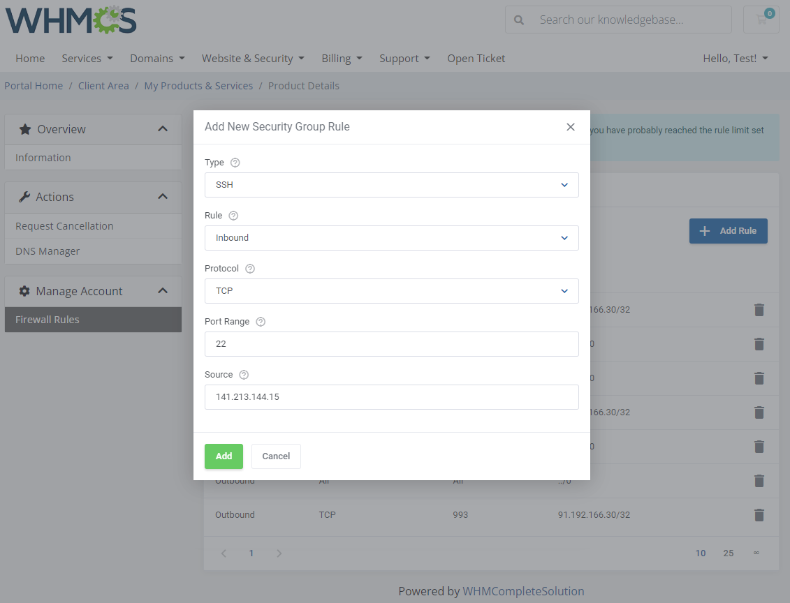 Amazon EC2 For WHMCS: Module Screenshot 3