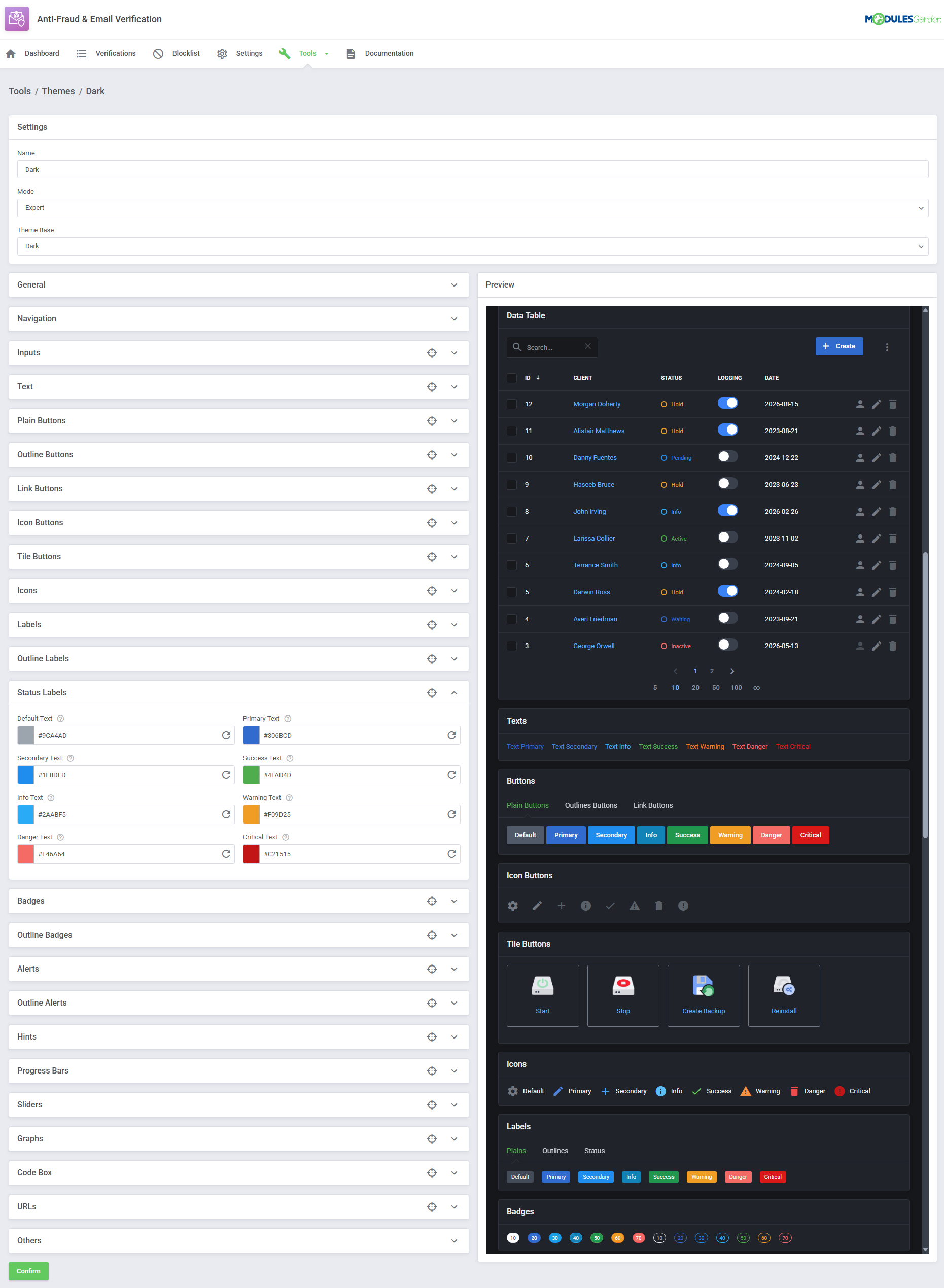 Anti-Fraud & Email Verification For WHMCS: Module Screenshot 12