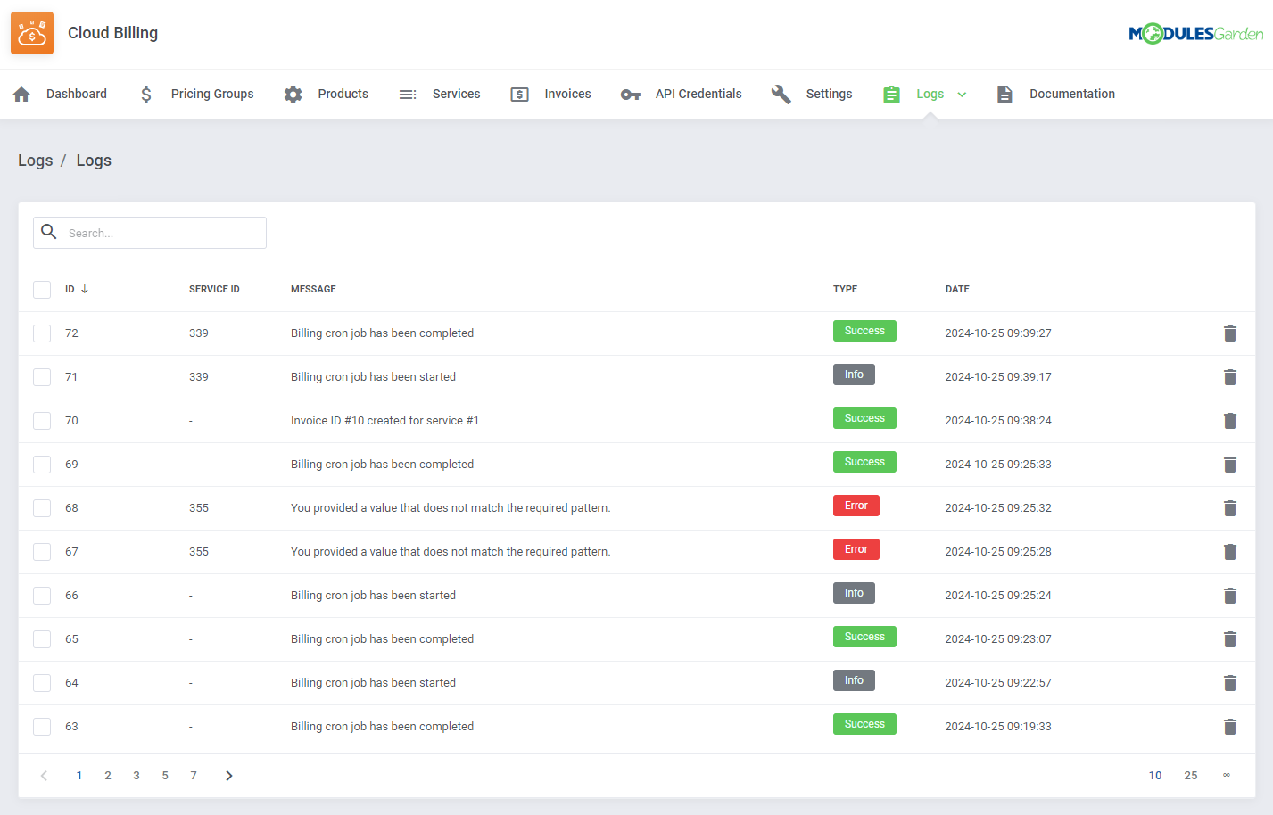 Cloud Billing For WHMCS: Module Screenshot 16