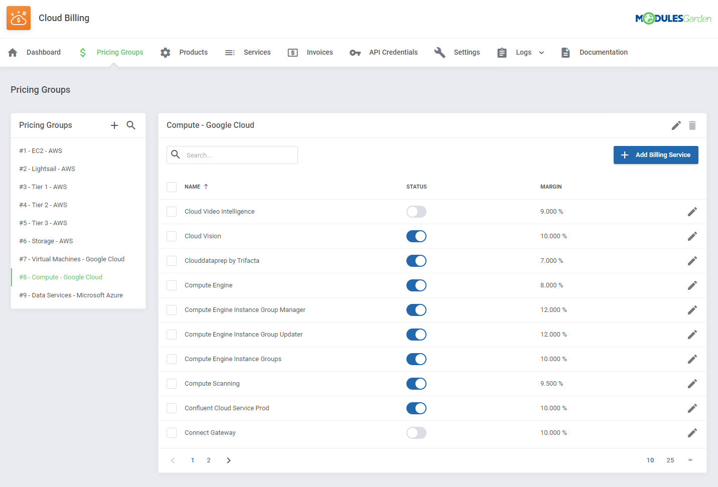 Cloud Billing For WHMCS: Module Screenshot 5