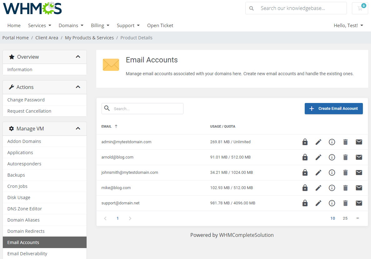 cPanel Extended For WHMCS: Module Screenshot 14