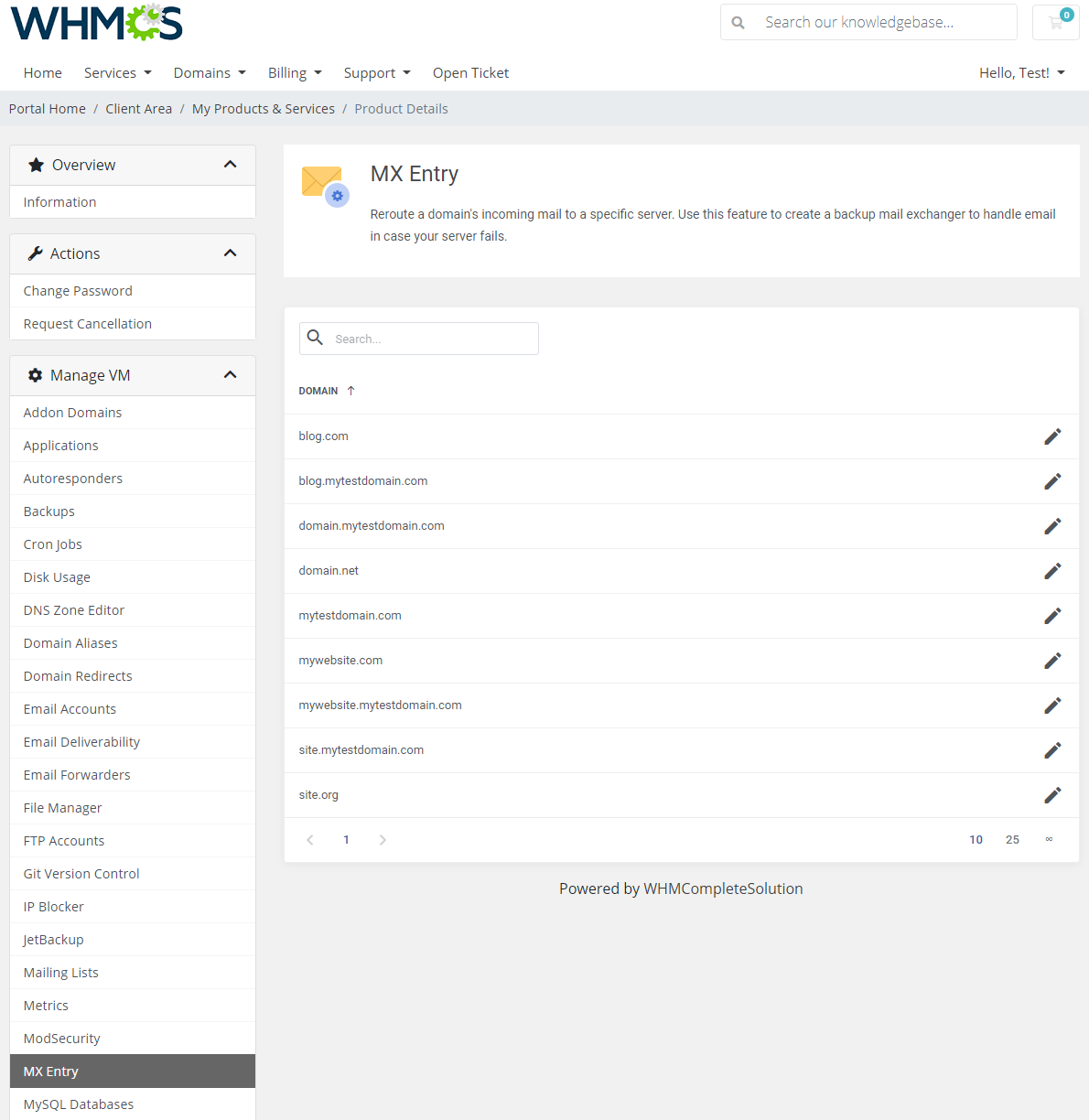cPanel Extended For WHMCS: Module Screenshot 25