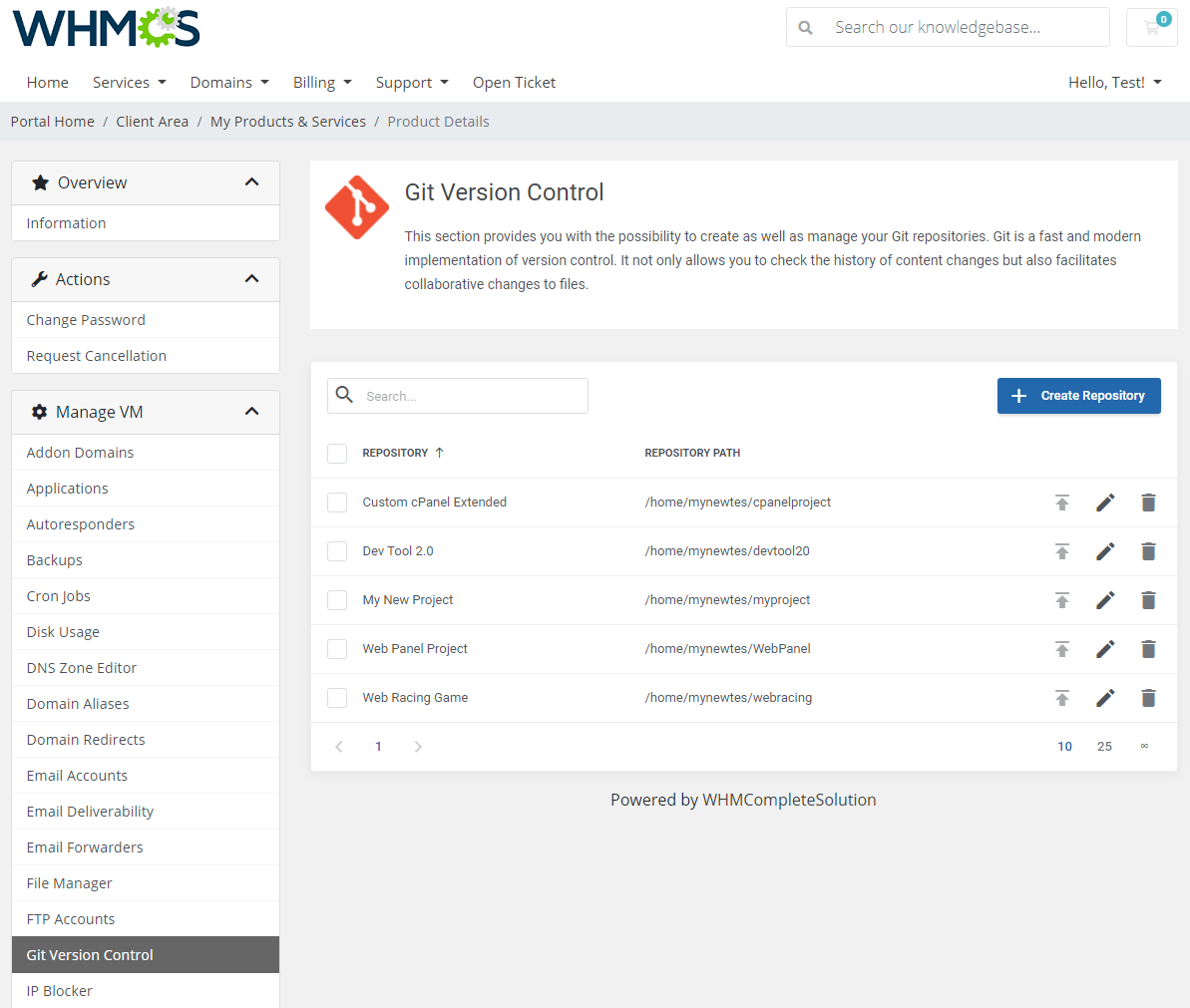 cPanel Extended For WHMCS: Module Screenshot 19