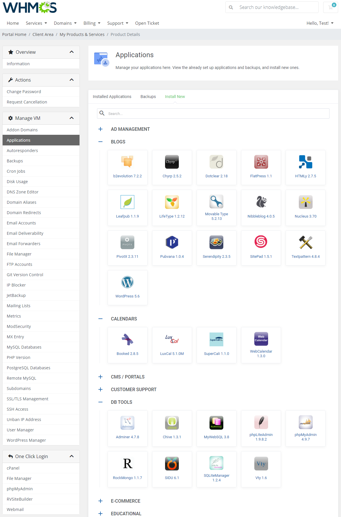cPanel Extended For WHMCS: Module Screenshot 5