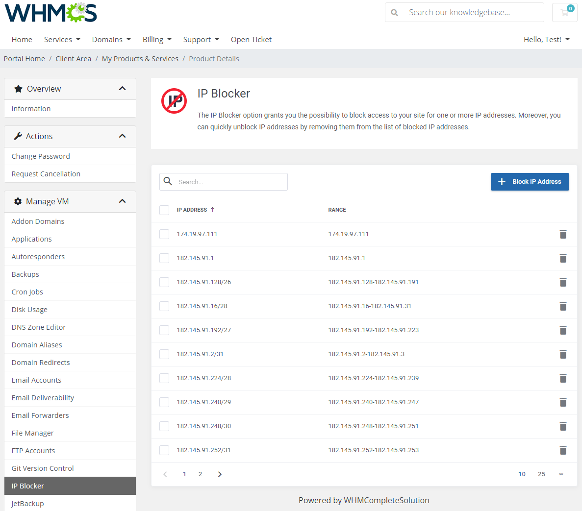 cPanel Extended For WHMCS: Module Screenshot 20
