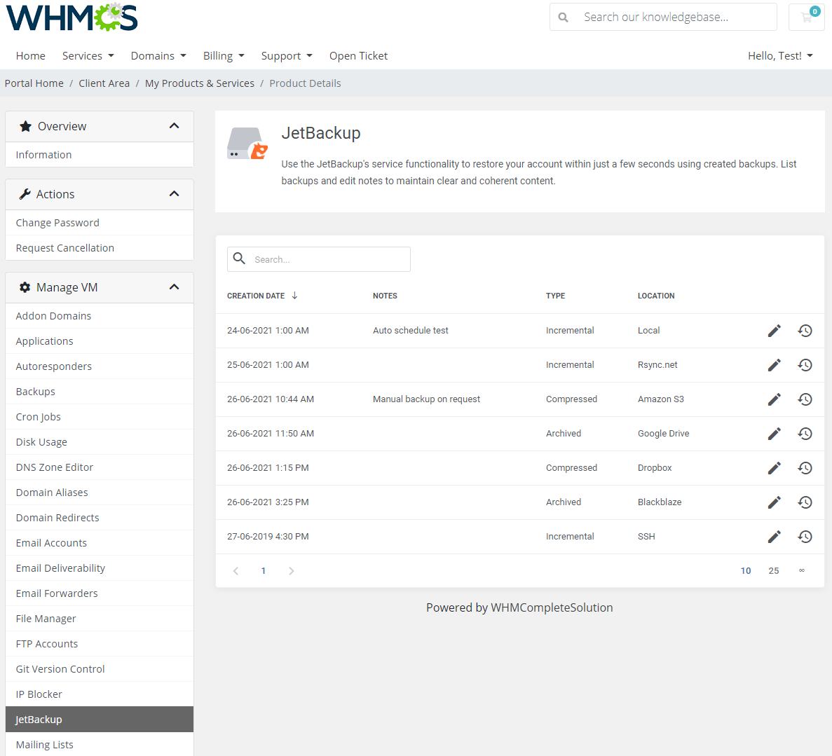 cPanel Extended For WHMCS: Module Screenshot 21