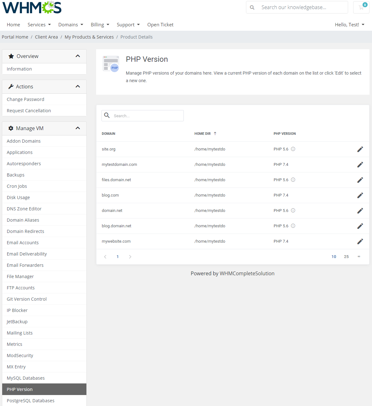 cPanel Extended For WHMCS: Module Screenshot 27
