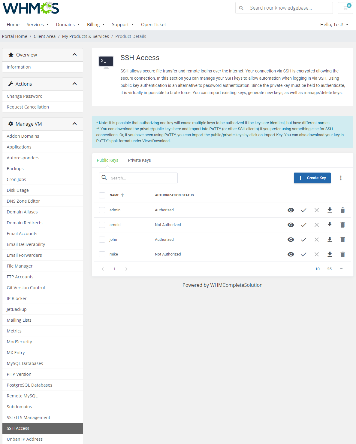 cPanel Extended For WHMCS: Module Screenshot 32