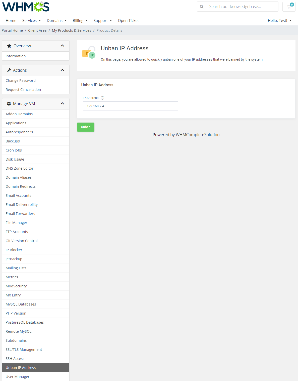 cPanel Extended For WHMCS: Module Screenshot 33