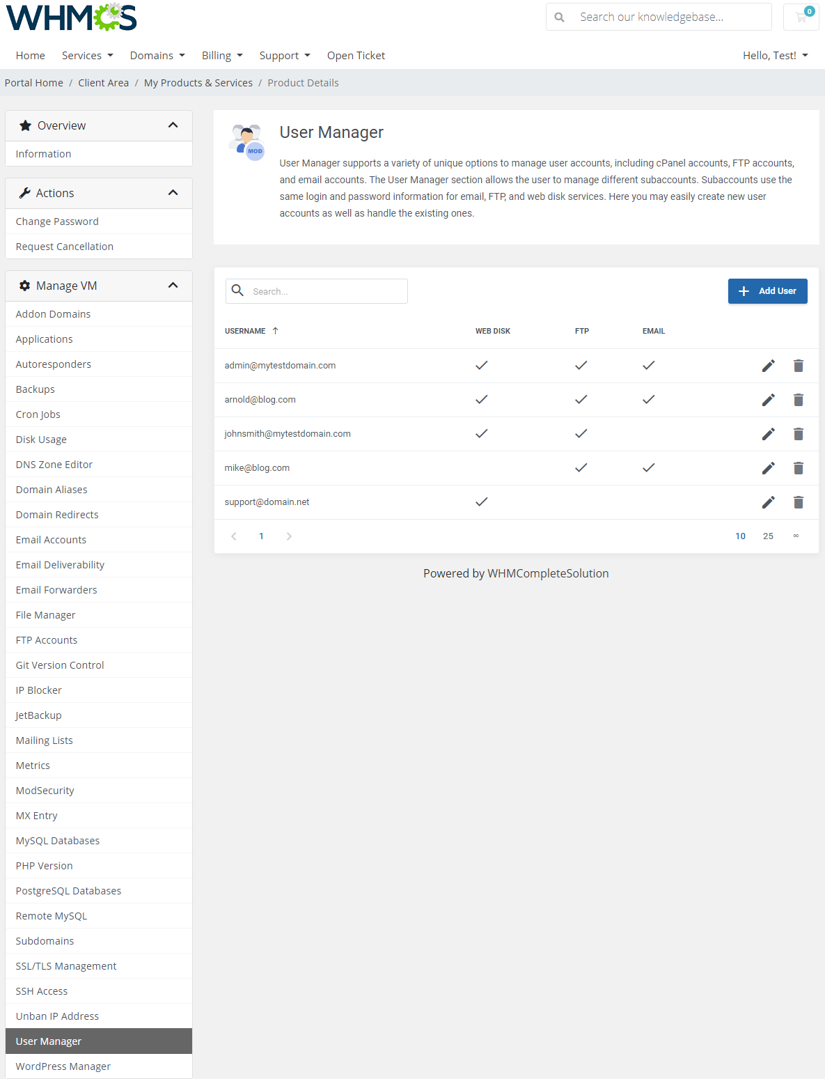 cPanel Extended For WHMCS: Module Screenshot 34